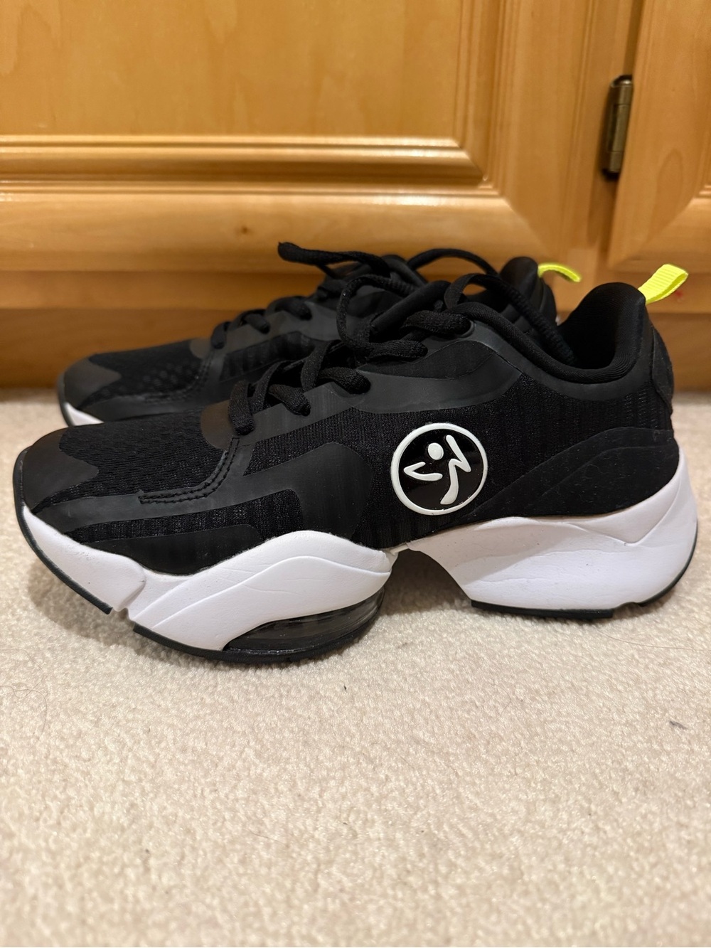 Zumba Fitness Black White Athletic Dance Sneakers
